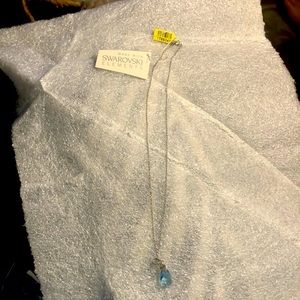 Blue Swarovski crystal necklace